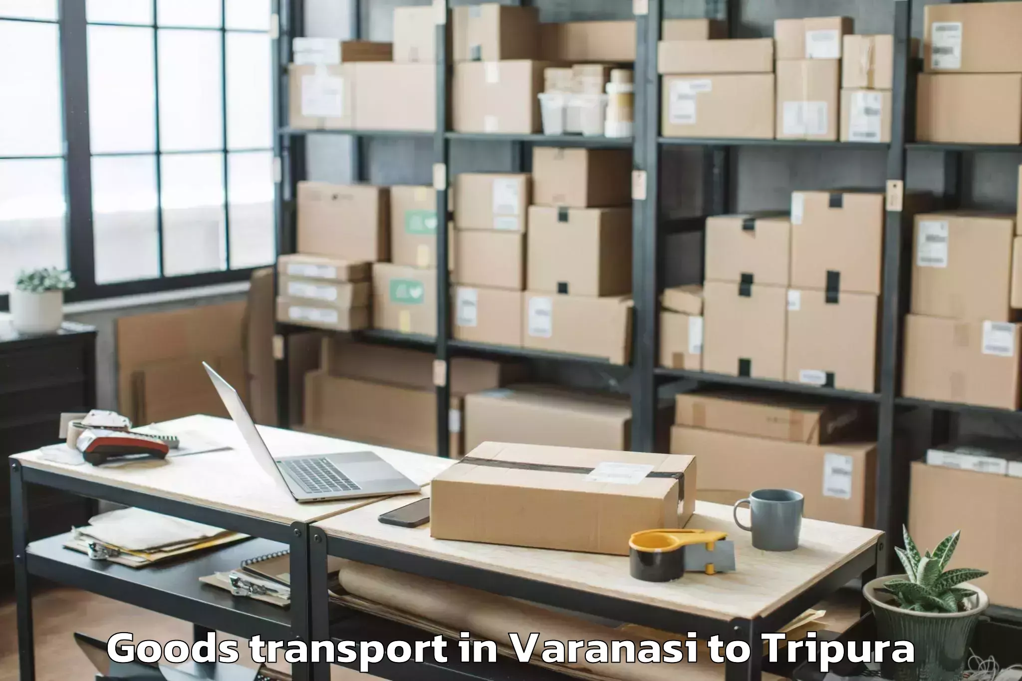 Discover Varanasi to Gournagar Goods Transport